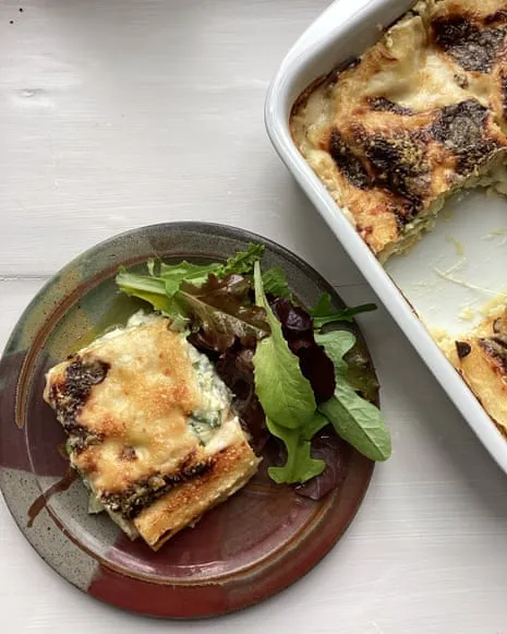 A Classic Dish for Lasagna with Zucchini and Cheese Medley